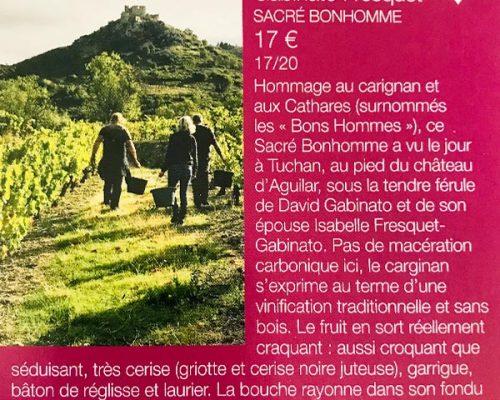 PRESSE TERRE DE VIN SACRE BONHOMME